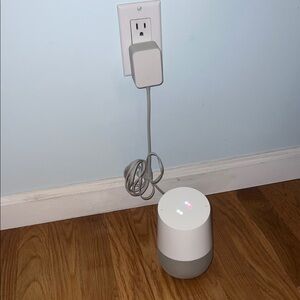 Google Home Speaker in White and Gray